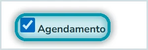 Caixa Agendamento marcada